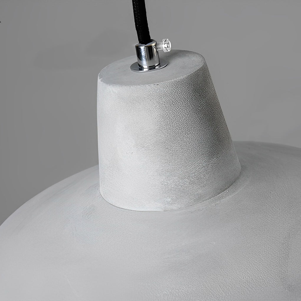 Round Creative Resin Cement Minimalist Industrial Pendant Light Chandelier