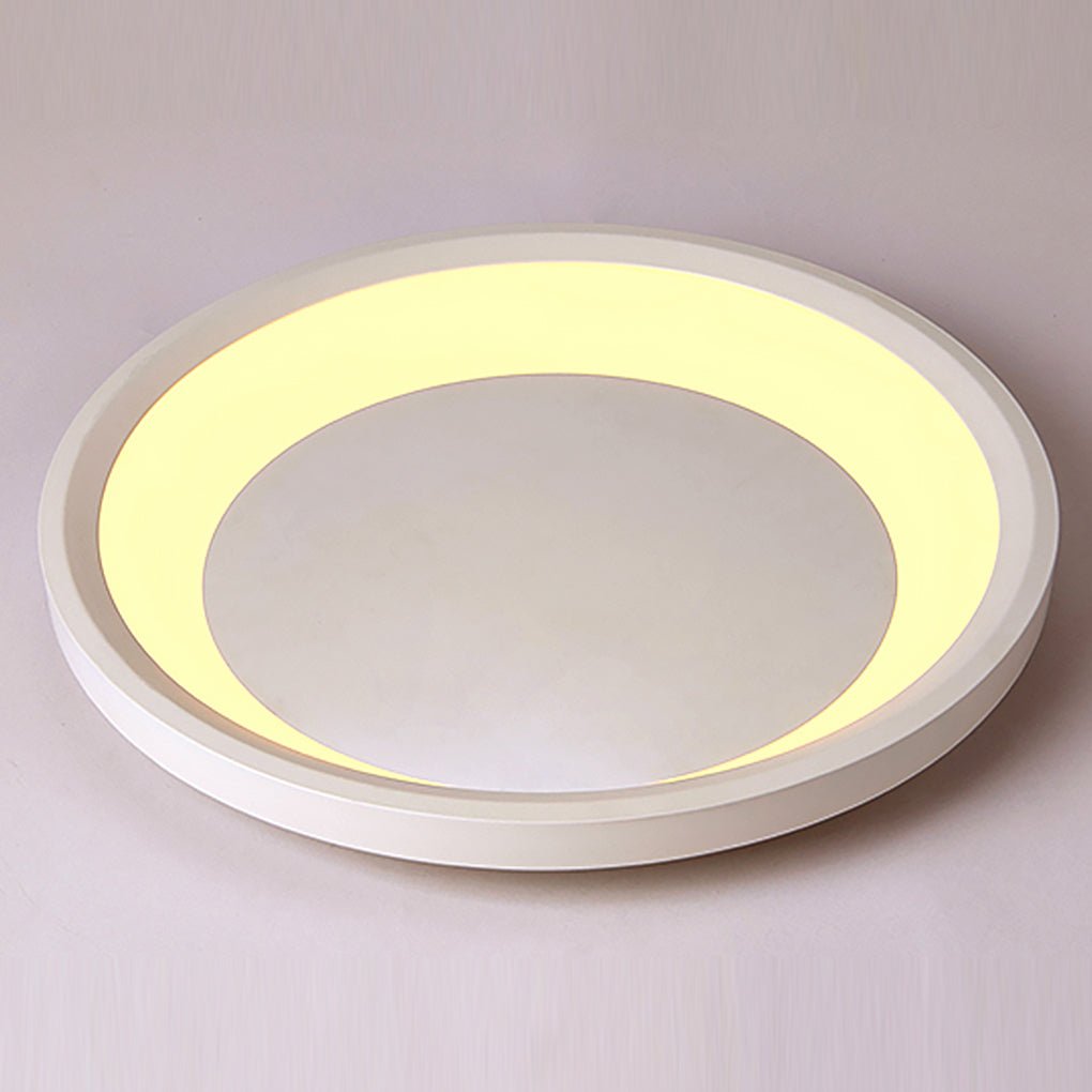 12'' 16'' Round White Modern Flush Mount Light LED Ceiling Lights - Dazuma