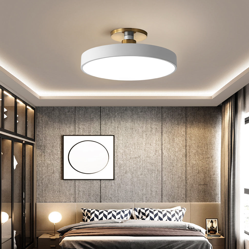 Thick Circular LED Nordic Flush Mount Lighting Ceiling Lights Pendant Light - Dazuma
