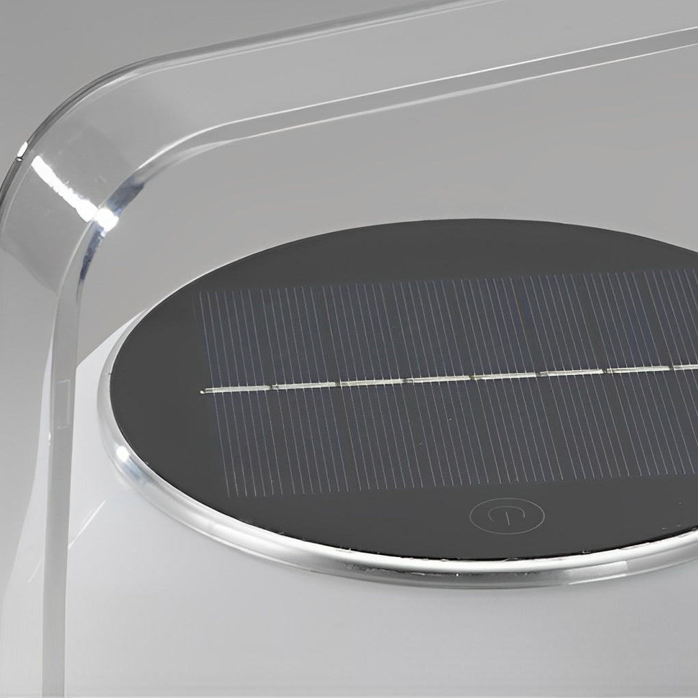 Portable Lantern Shaped Waterproof Chargable Solar Table Lamp with Remote