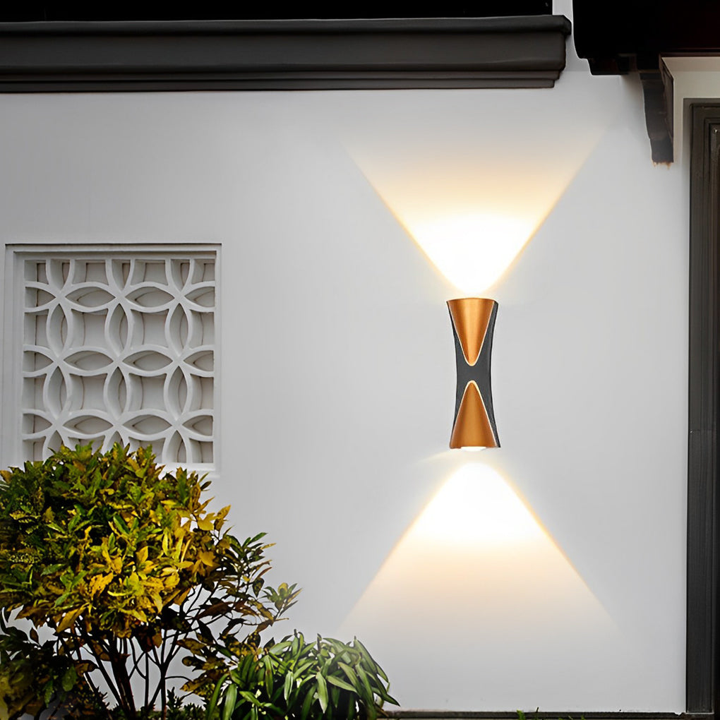 Creative Up and Down Lights LED Waterproof Modern Outdoor Wall Lamp