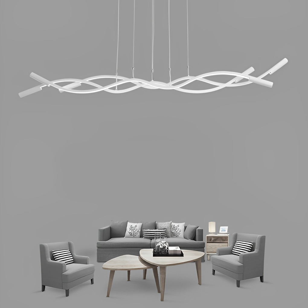 Creative Wave LED Modern Chandelier Kitchen Pendant Lighting Ceiling Light