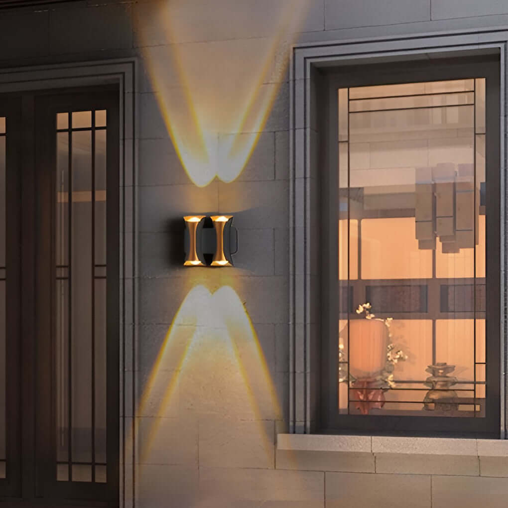 Waterproof Up and Down Lights LED Modern Outdoor Wall Sconce Lighting ...