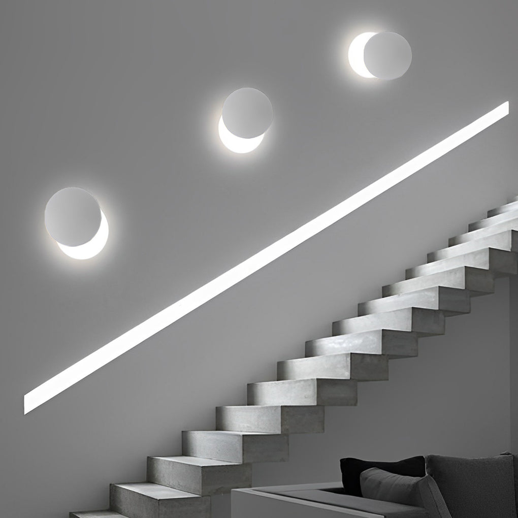 [Open-Box]360° Rotatable Round LED Modern Wall Lamp Decorative Wall Sconce Lighting