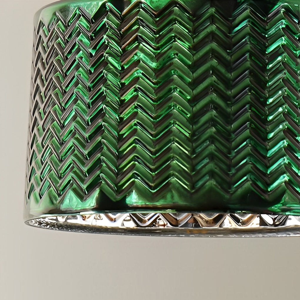Creative Personality LED Copper Glass Green Retro Nordic Pendant Lights