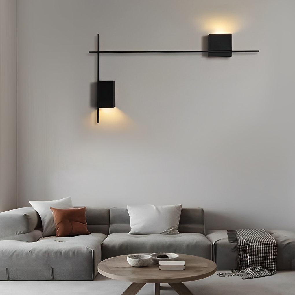 Creative Square Strip Three Step Dimming LED Nordic Wall Sconce Lighting - Dazuma