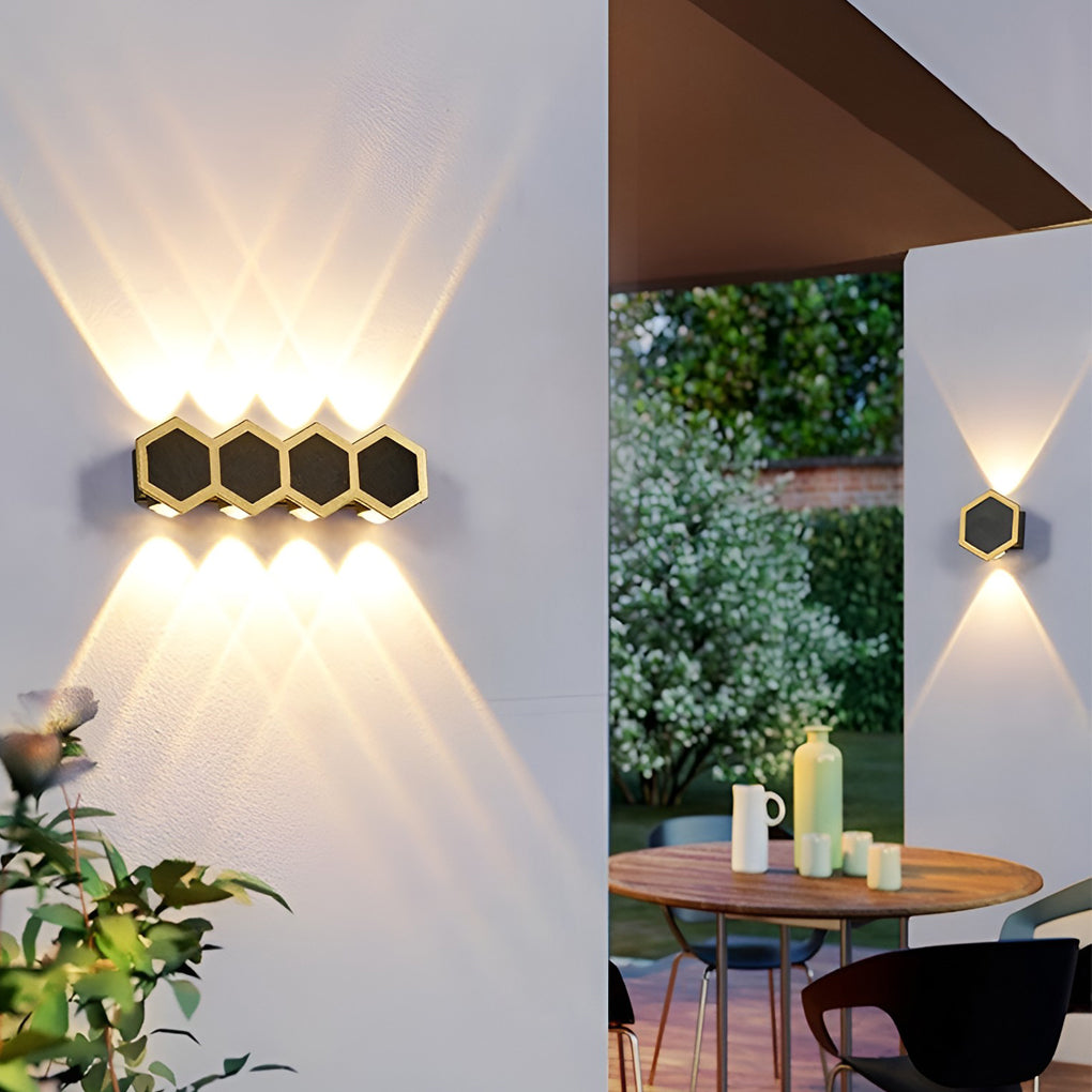 Beehive-shaped LED Up and Down Lights Waterproof Modern Wall Washer Light