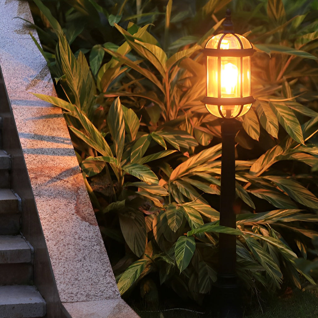 Vintage Golden LED Outdoor Pathway Light Luxury European-style Lawn Lamp