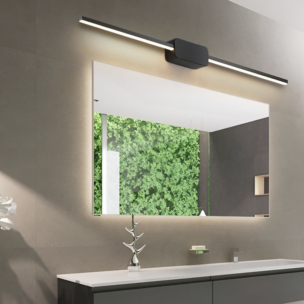 16''/24''/31'' Modern LED Linear Bathroom Vanity Light with Central Box ...