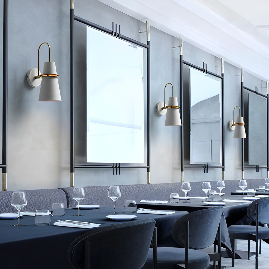 Nordic White Wall Lamp Personality Creative Iron Lamp