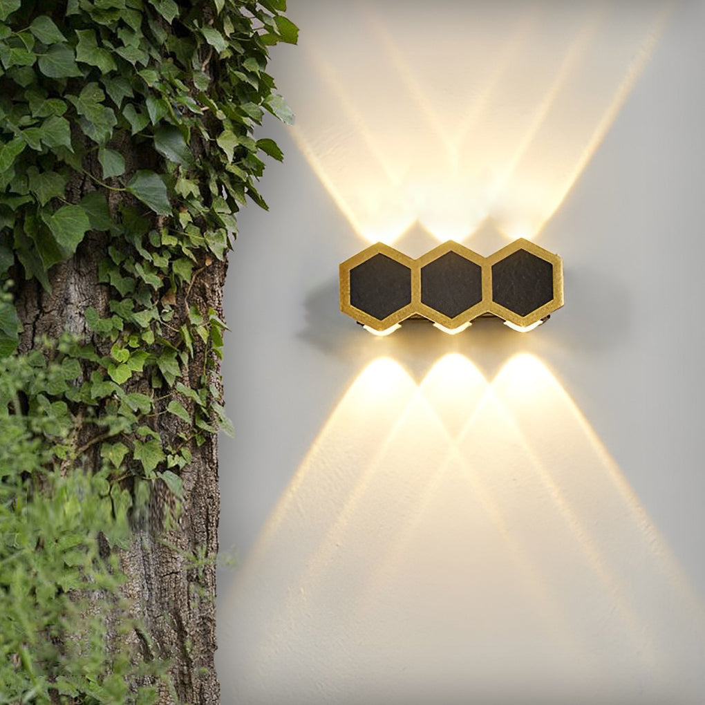 Beehive-shaped LED Up and Down Lights Waterproof Modern Wall Washer Light - Dazuma