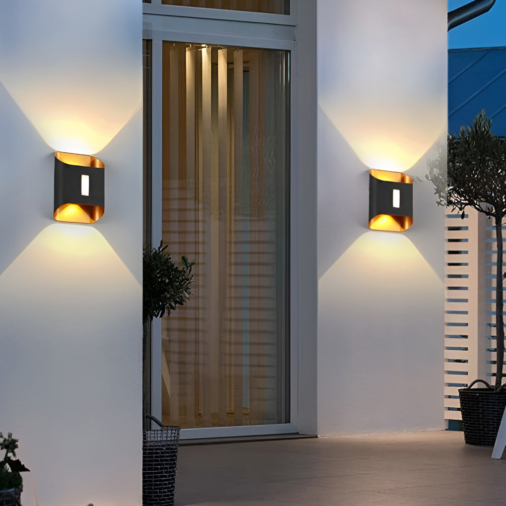 Waterproof LED Up and Down Lights Modern Wall Lamp Wall Sconce Lighting