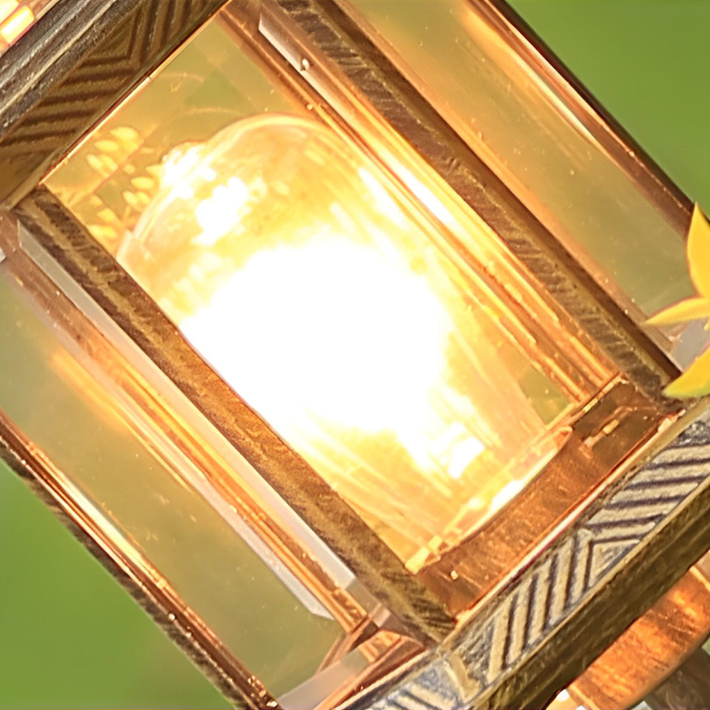 Vintage Golden LED Outdoor Pathway Light Luxury European-style Lawn Lamp