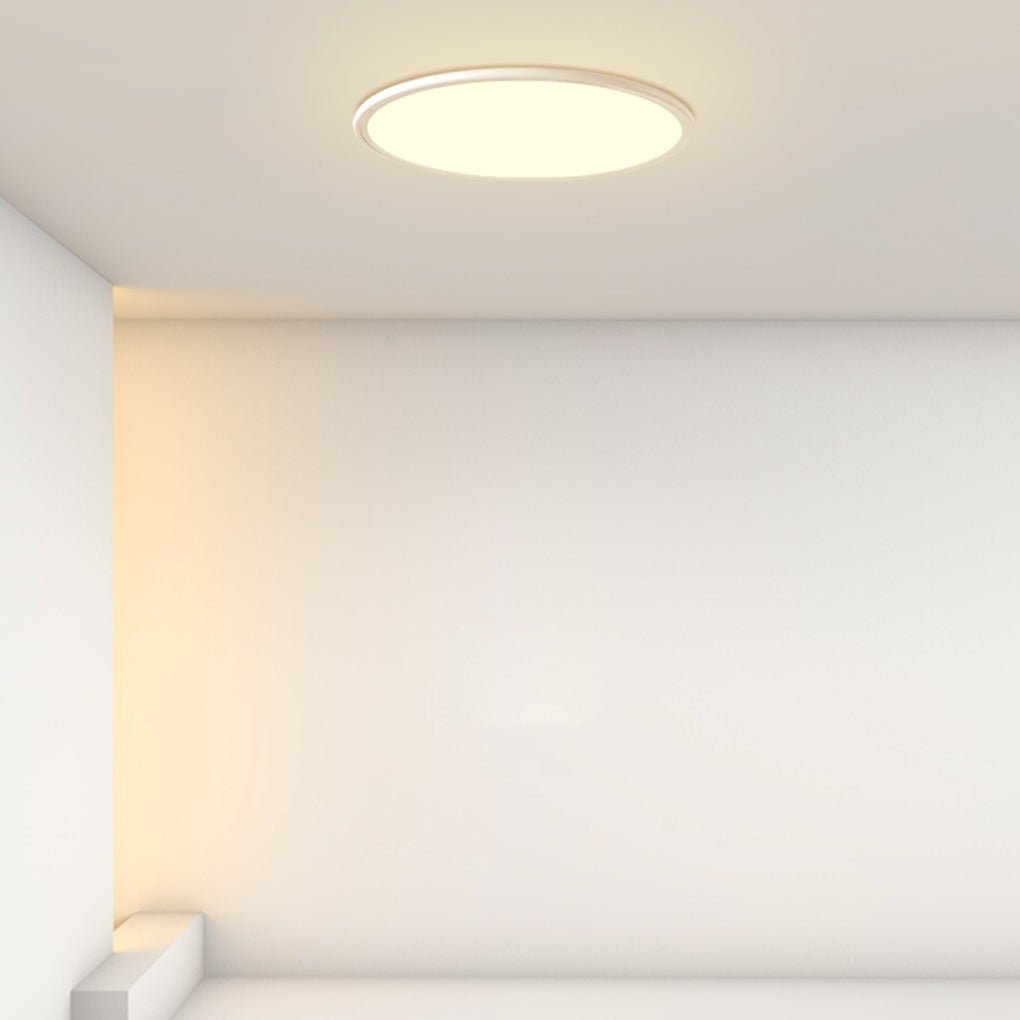 16'' Modern LED Ultrathin White Black Flush Mount Lights Circle Ceiling Lights - Dazuma