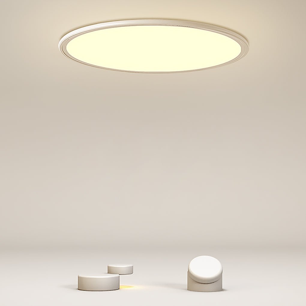 16'' Modern LED Ultrathin White Black Flush Mount Lights Circle Ceiling Lights - Dazuma