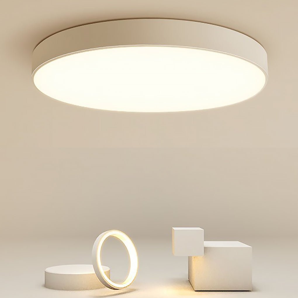 16'' Round Dimmable Modern Flush Mount Lighting with Remote - Dazuma