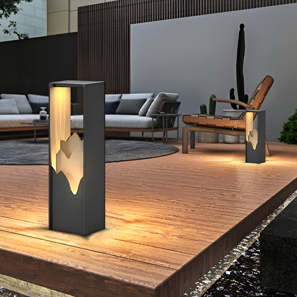 LED Mountain Scenery Path Lights Waterproof Landscape Lighting for Outdoor Elegance