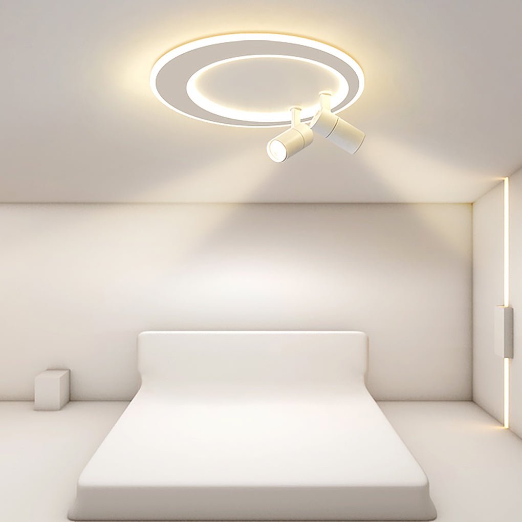 18'' LED Circular Flush Mount Modern Lighting with Spotlight - Dazuma
