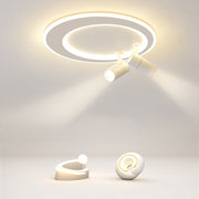 18'' LED Circular Flush Mount Modern Lighting with Spotlight