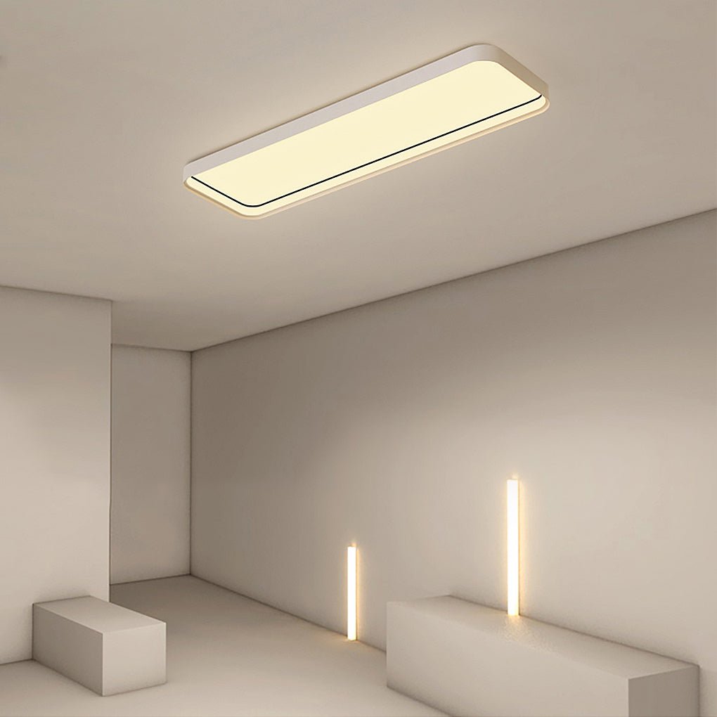18'' Rectangular LED Modern Flush Mount Lighting with Remote Control - Dazuma