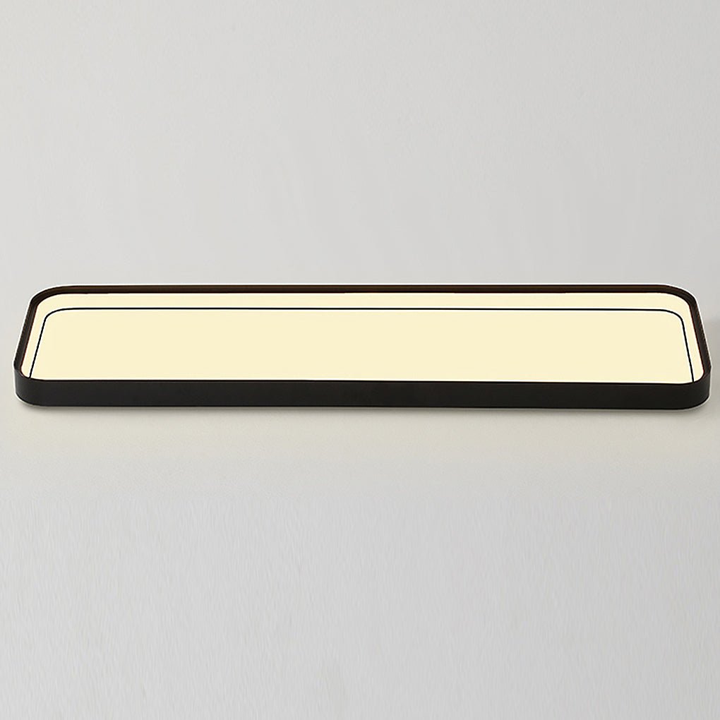 18'' Rectangular LED Modern Flush Mount Lighting with Remote Control