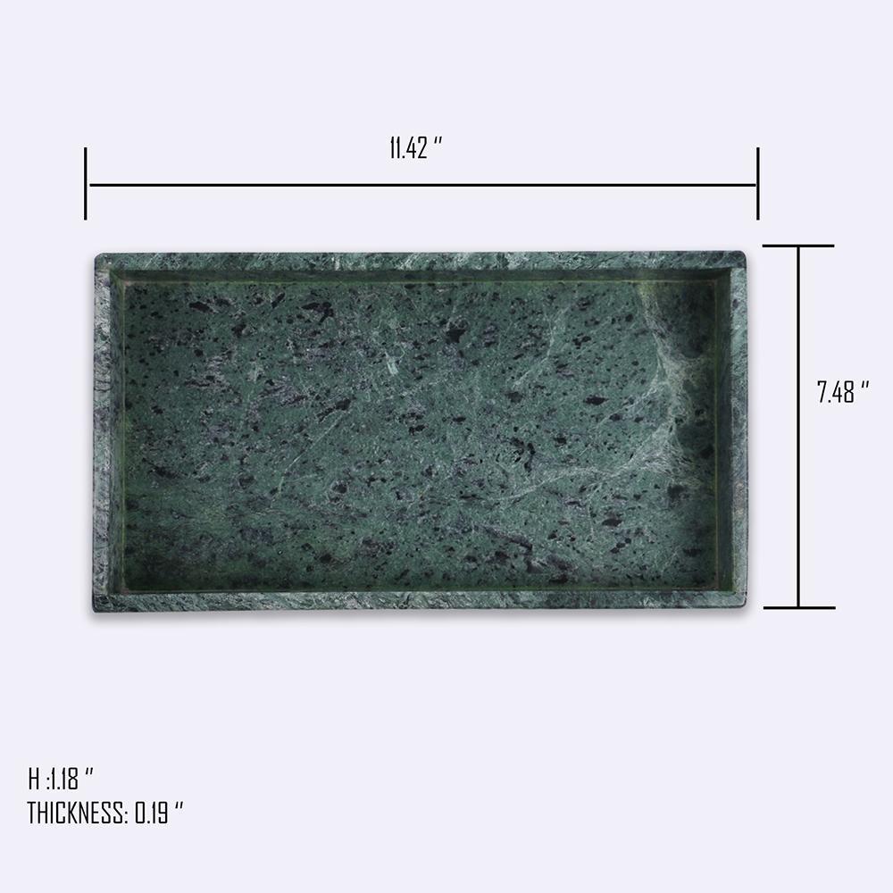 Marble Veggie Fruit Cheese and Cracker Tray Charcuterie Tray Rectangle Green
