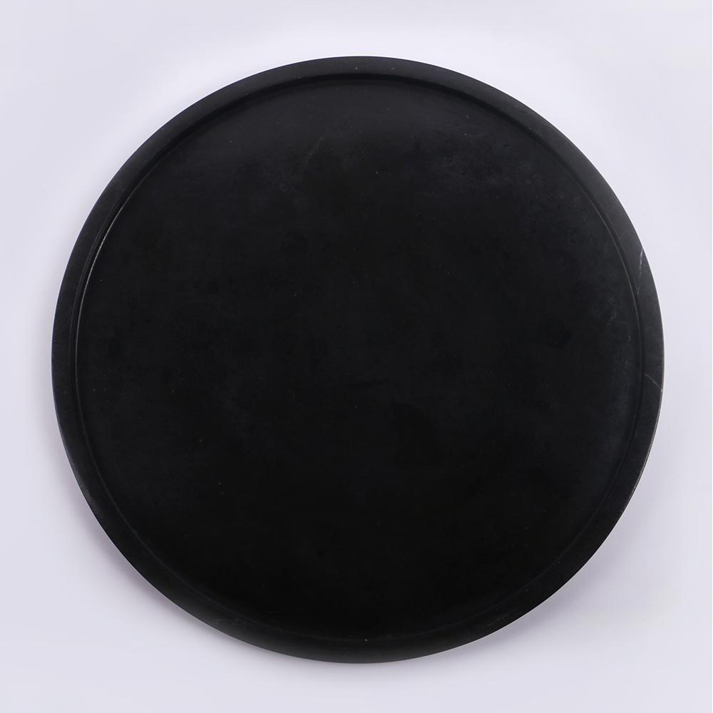 Marble Eating Tray Fruit Circle Serving Tray Fruit Platter Black Round