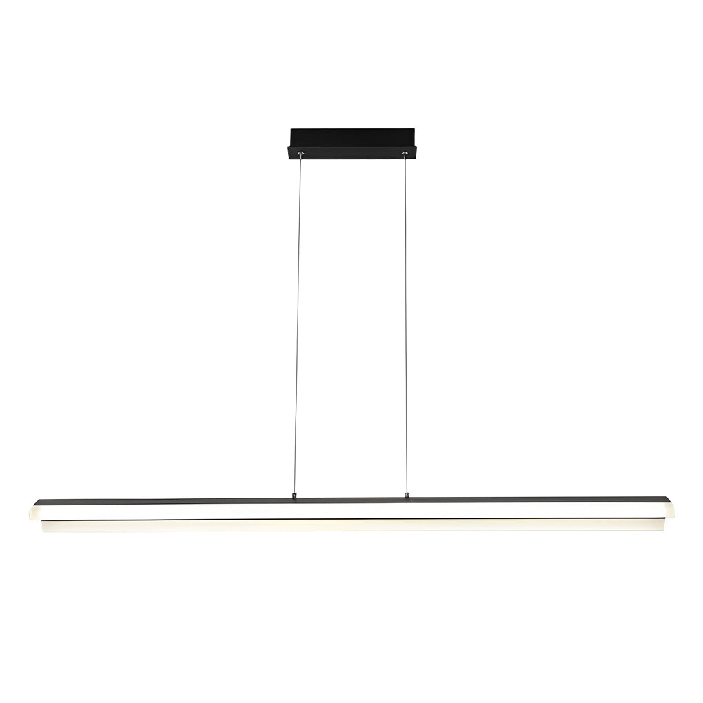 Minimalist Creative LED Linear Lights Neutral Light Metal Modern Pendant Light