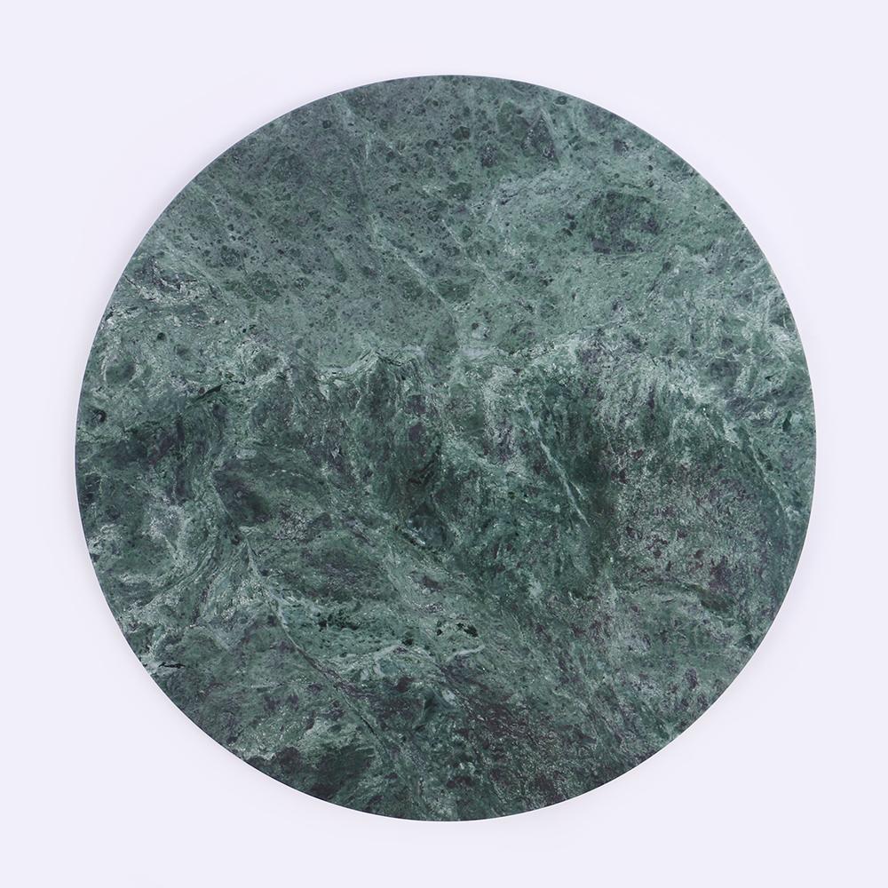 Marble Salmon Cheese and Cracker Platter Green Cutting Board Round