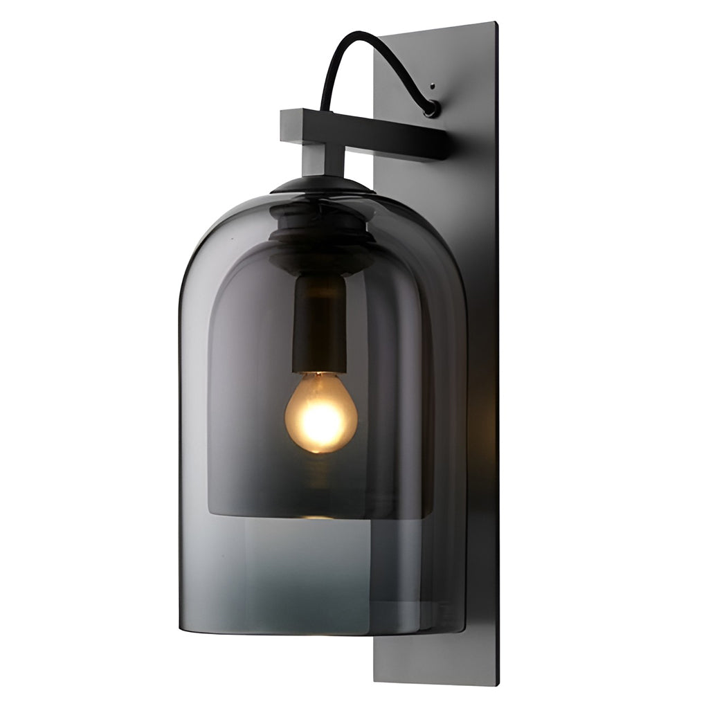 Minimalist Glass Iron Nordic Plug in Wall Lamp Wall Sconce Lighting