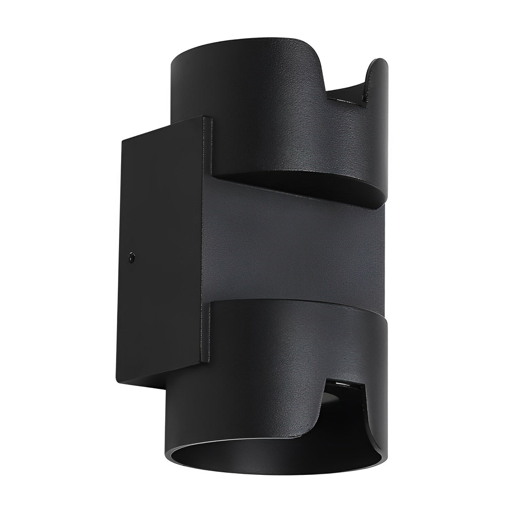 Waterproof Up and Down Light LED Black Modern Wall Washer Light Wall Lamp