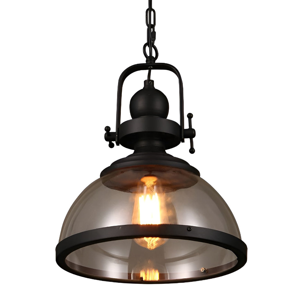 Antique Glass Iron Retro Industrial Chandeliers Hanging Ceiling Lights