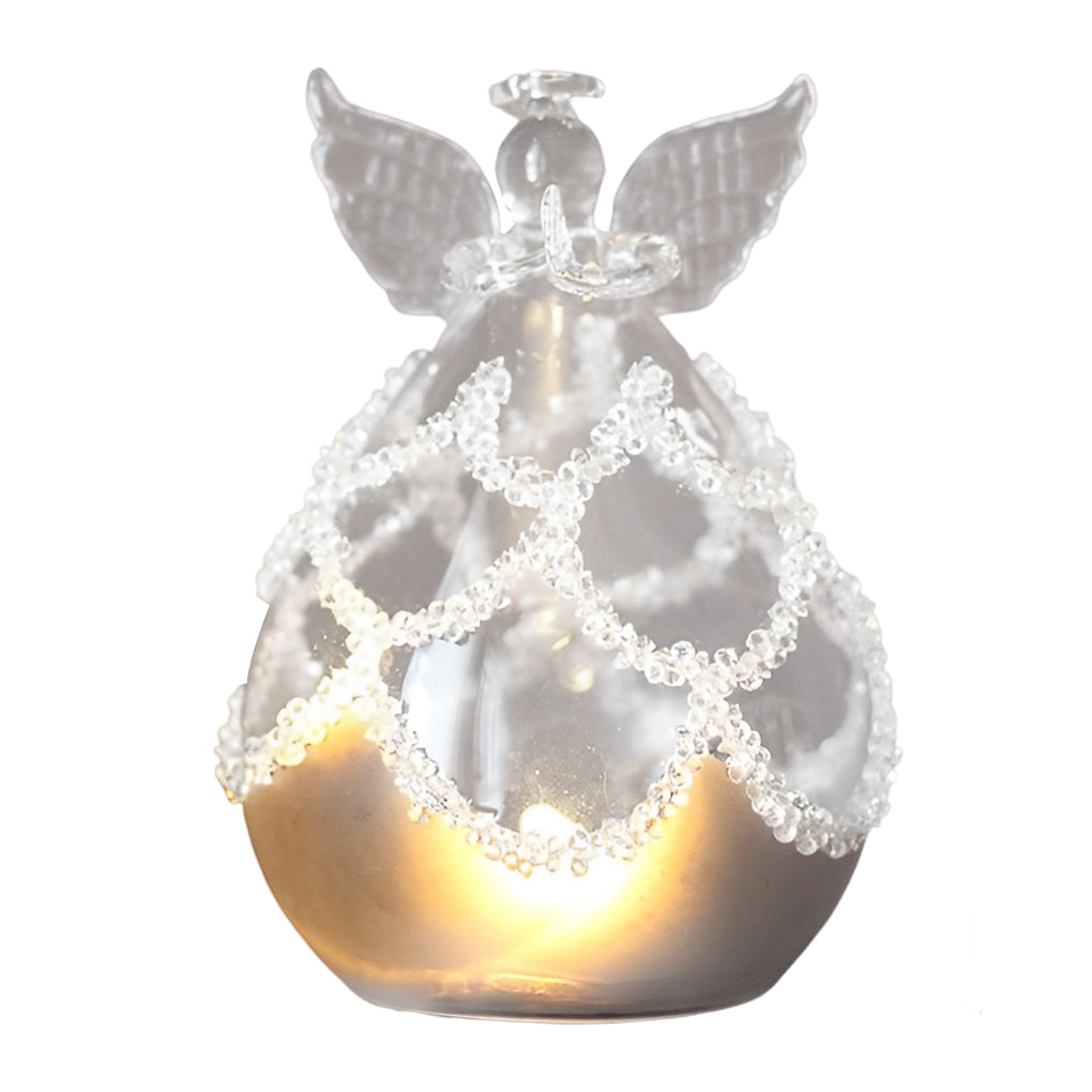 Creative Glass Angel Design LED Night Lighting Decoration Desk Lamp