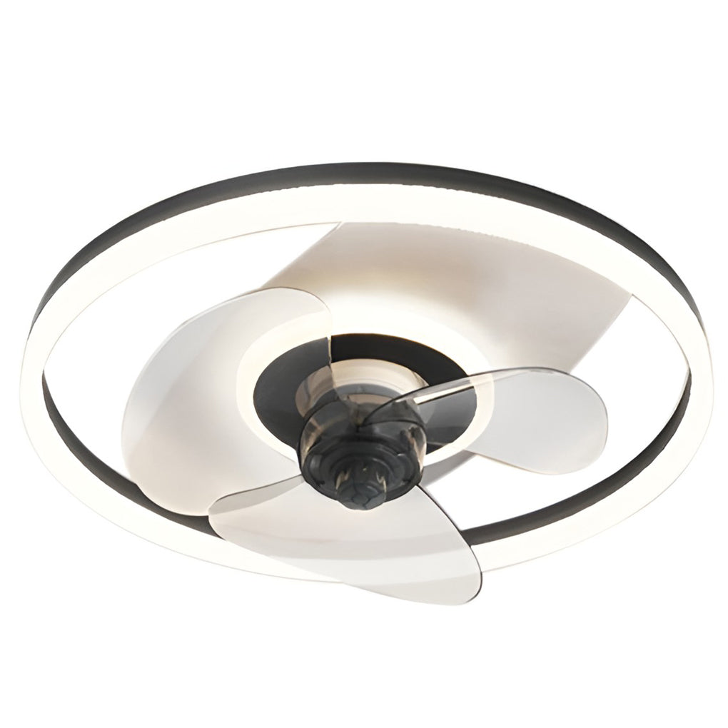 Circular 3-Step Dimming Modern Inverter Ceiling Fan Light with Remote Control