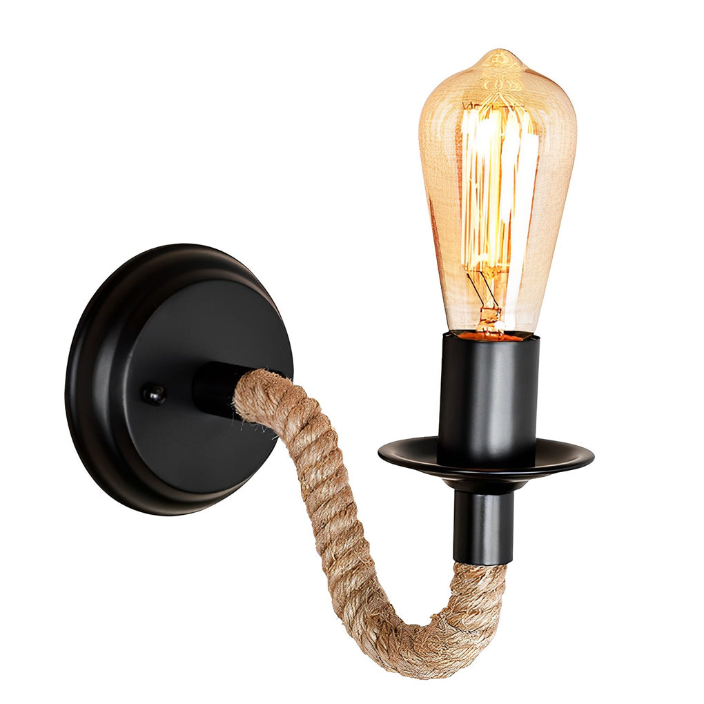 Creative Iron Rope Retro Industrial Style Wall Lamp Wall Lights Fixture