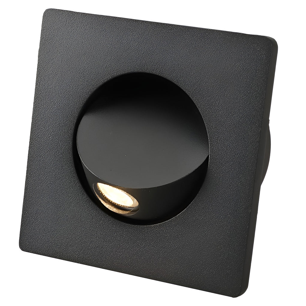 Round Square Adjustable 3W LED Recessed Nordic Wall Lamp Sconce Lighting