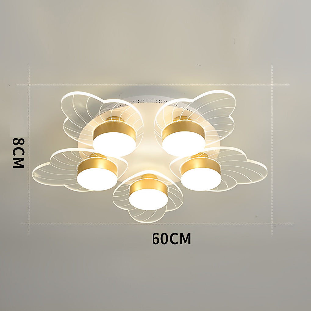 Acrylic Flower Design LED Nordic Ceiling Light Flush Mount Lighting