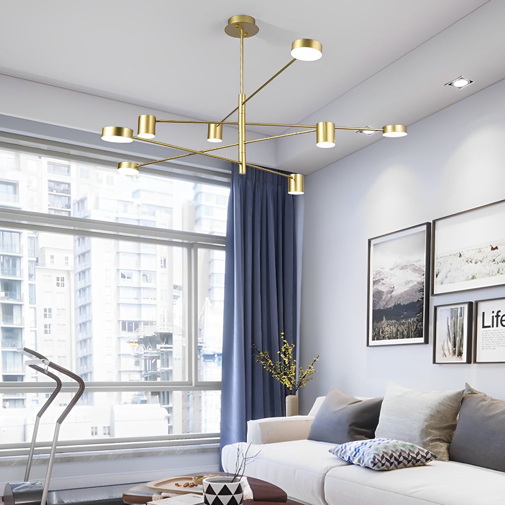 Minimalist Nordic Geometric Pendant Light Metal Acrylic Ceiling Lights - Dazuma