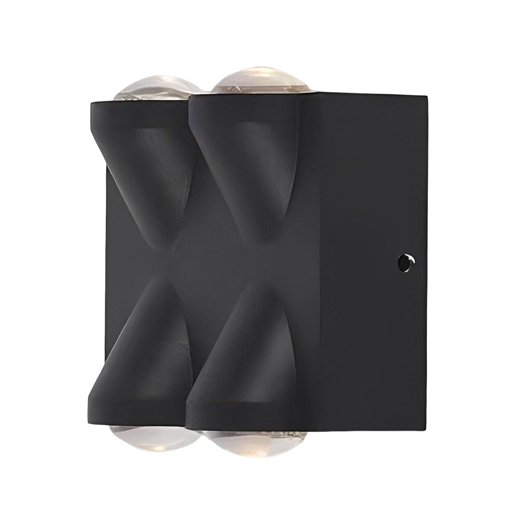 Up and Down Light LED Waterproof Black Modern Wall Lamp Wall Washer Light