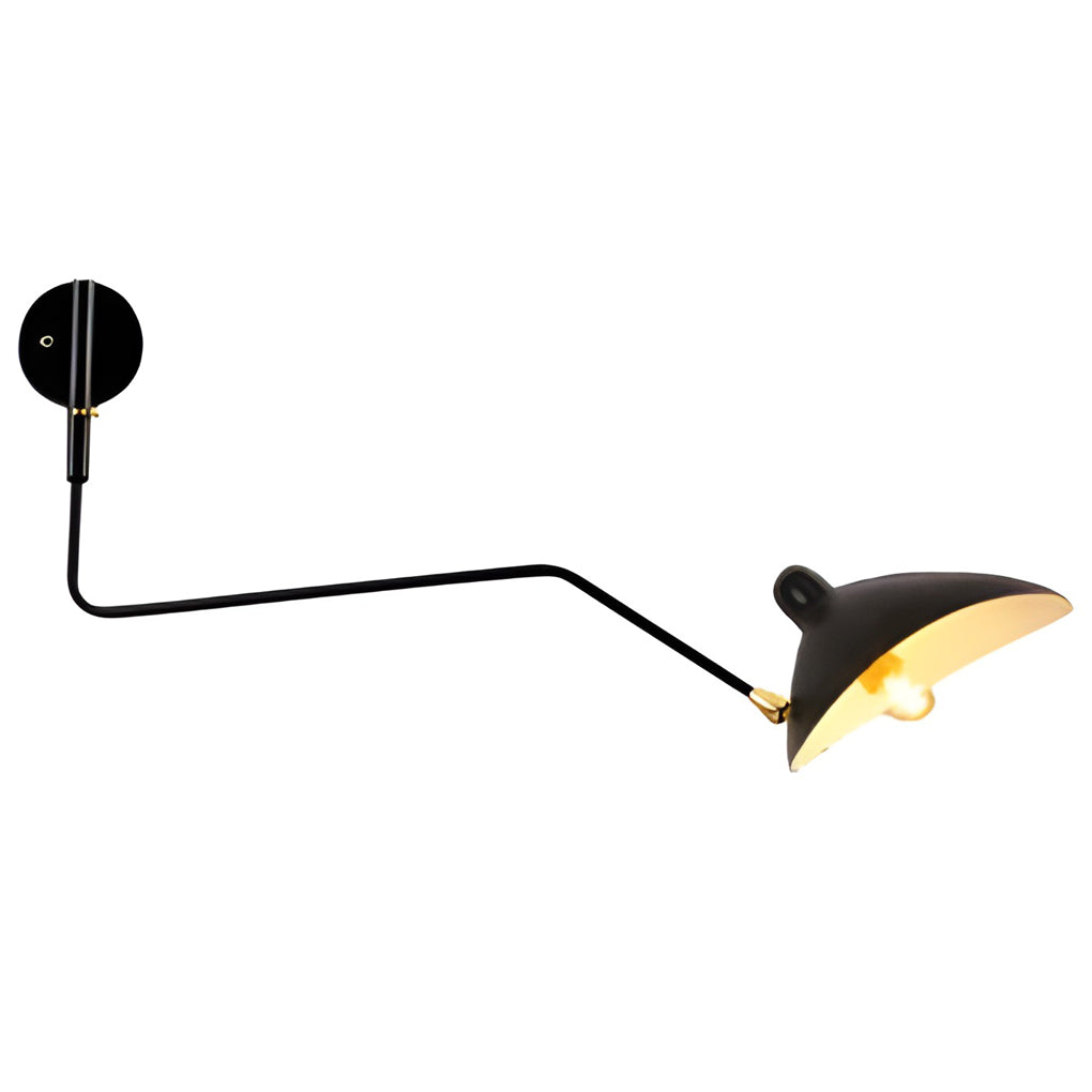 Creative Adjustable Iron Industrial Swing Arm Wall Lamp Wall Sconce Lighting