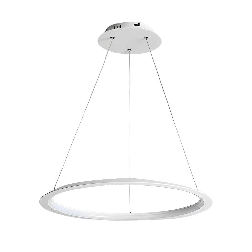Minimalist Round LED Stepless Dimming Nordic Chandelier Hanging Lamp