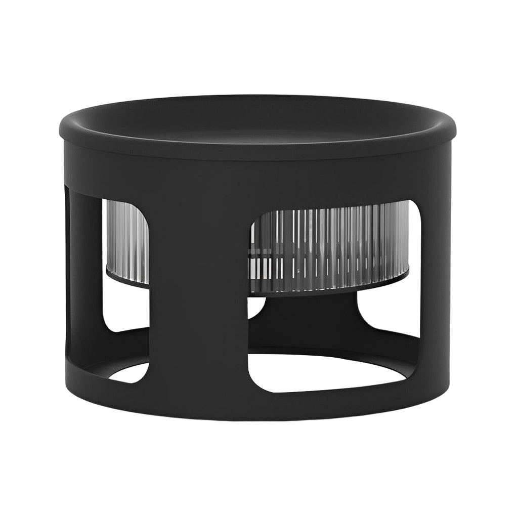 Round Table Lamp with Under-Table Lighting Solar-Powered LED Outdoor Light