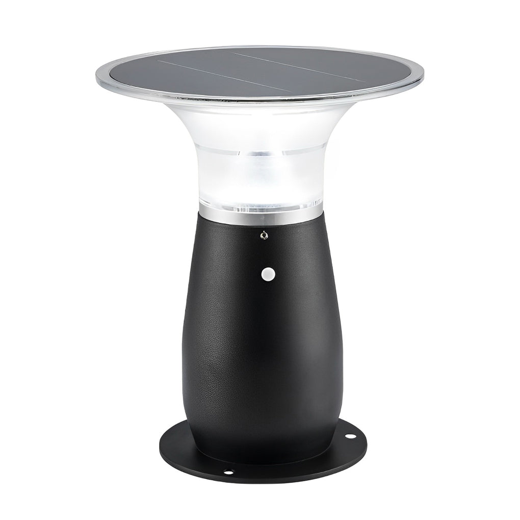 Efficient 3.5W Solar LED Path Downlights 360° Modern Black Landscape Lighting