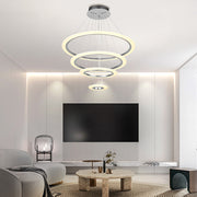 Adjustable 4 Rings Dimmable LED Modern Chandelier Pendant Lighting - Dazuma