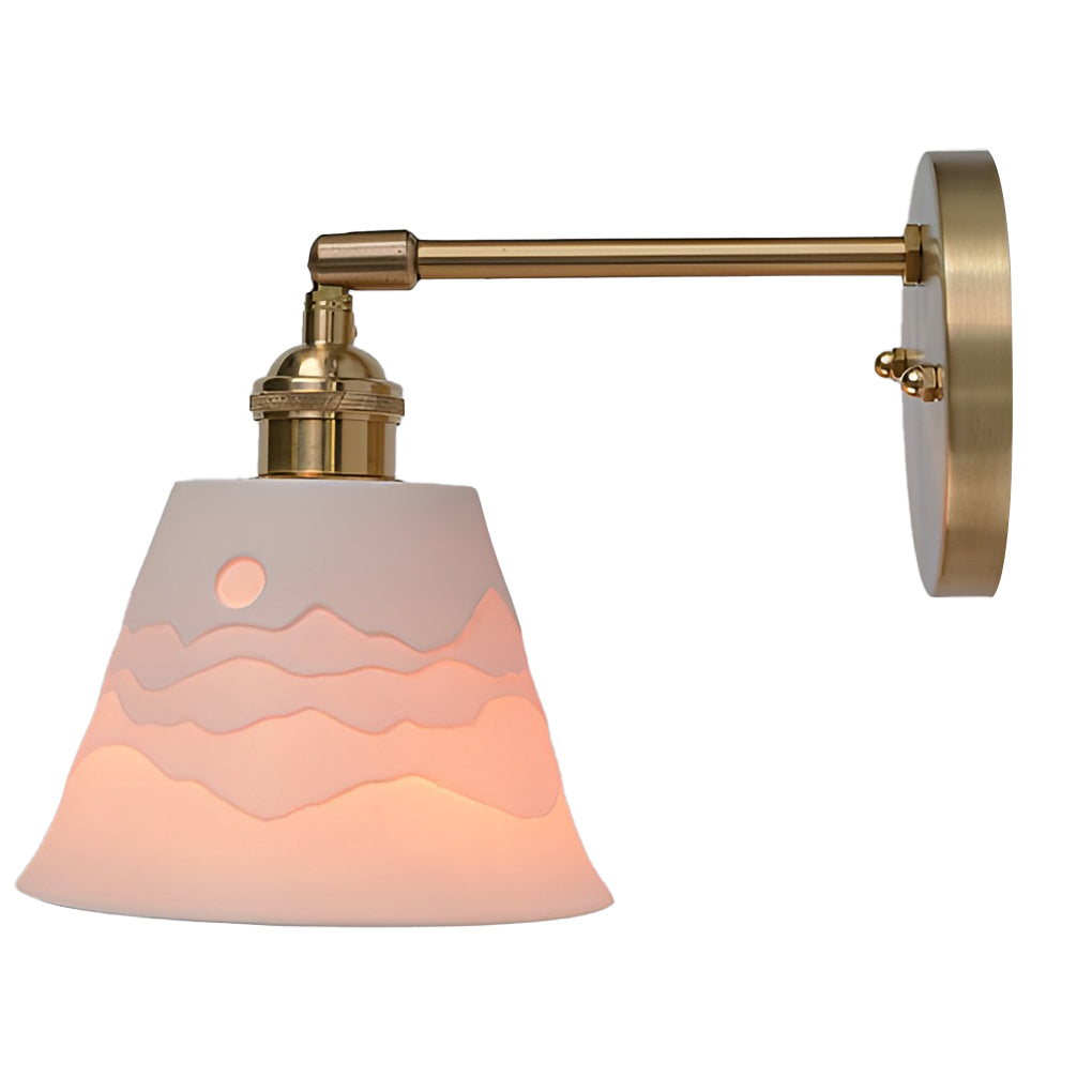 Mountains Shadow Ceramic LED Nordic Island Lights Pendant Light Wall Lamp