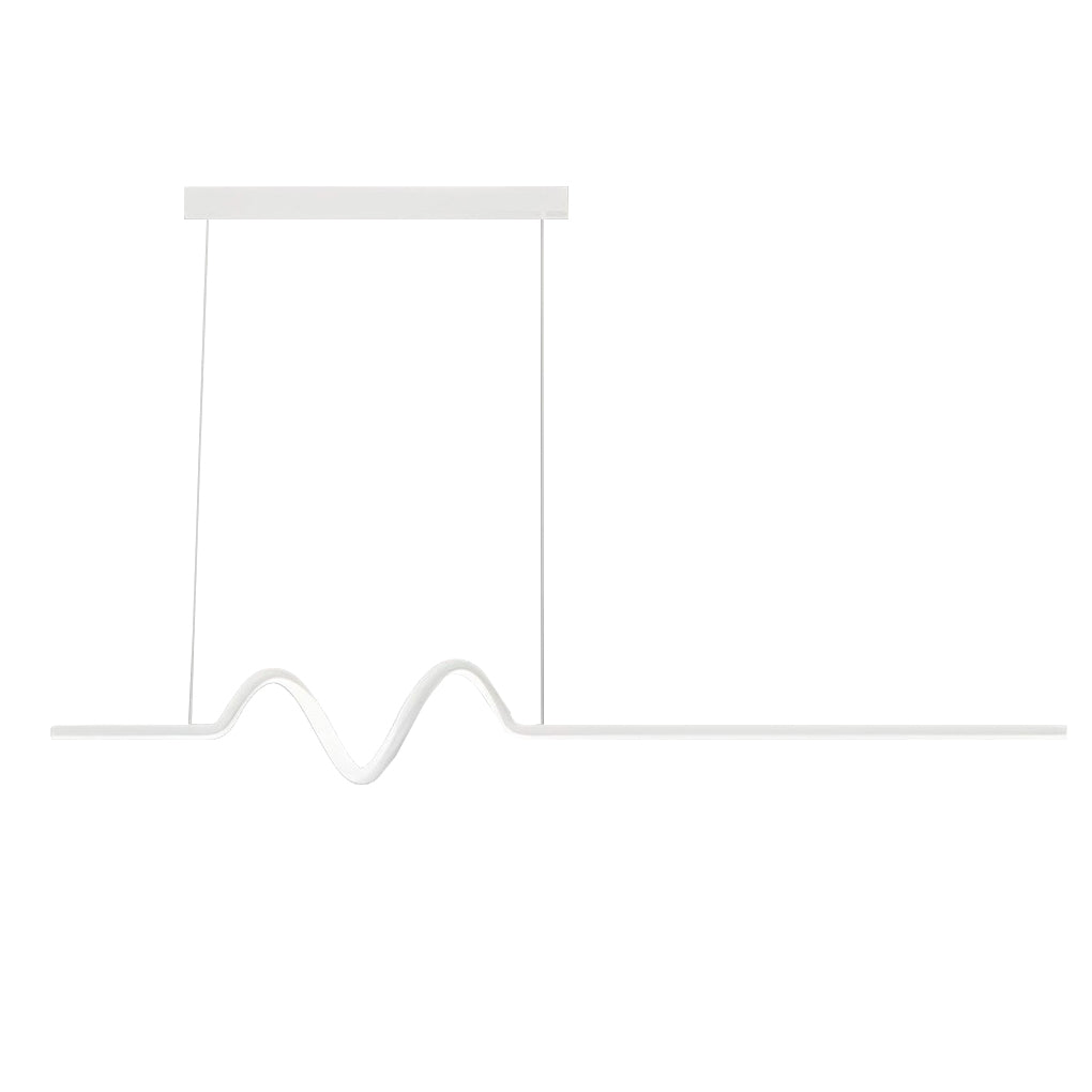 Creative Minimalist Wavy Stepless Dimming Nordic Chandeliers with LED Strip
