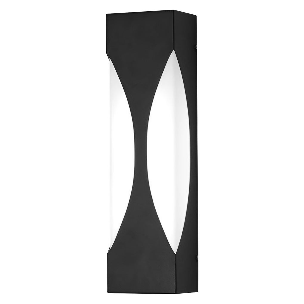 [Open-Box] Creative Rectangular Waterproof LED Black Modern Outdoor Wall Sconce Lighting