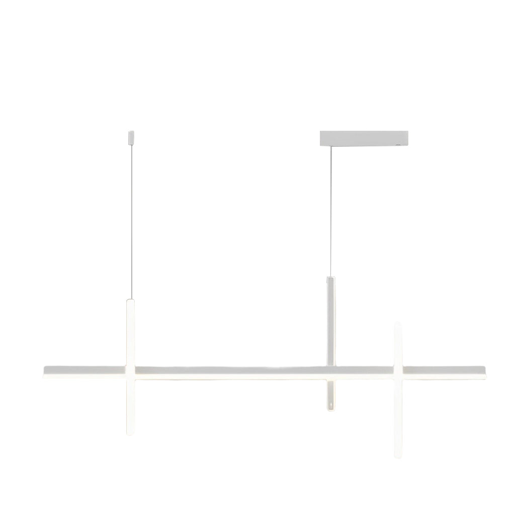 Minimalist Long Strip Three Step Dimming Stepless Dimmable Chandeliers