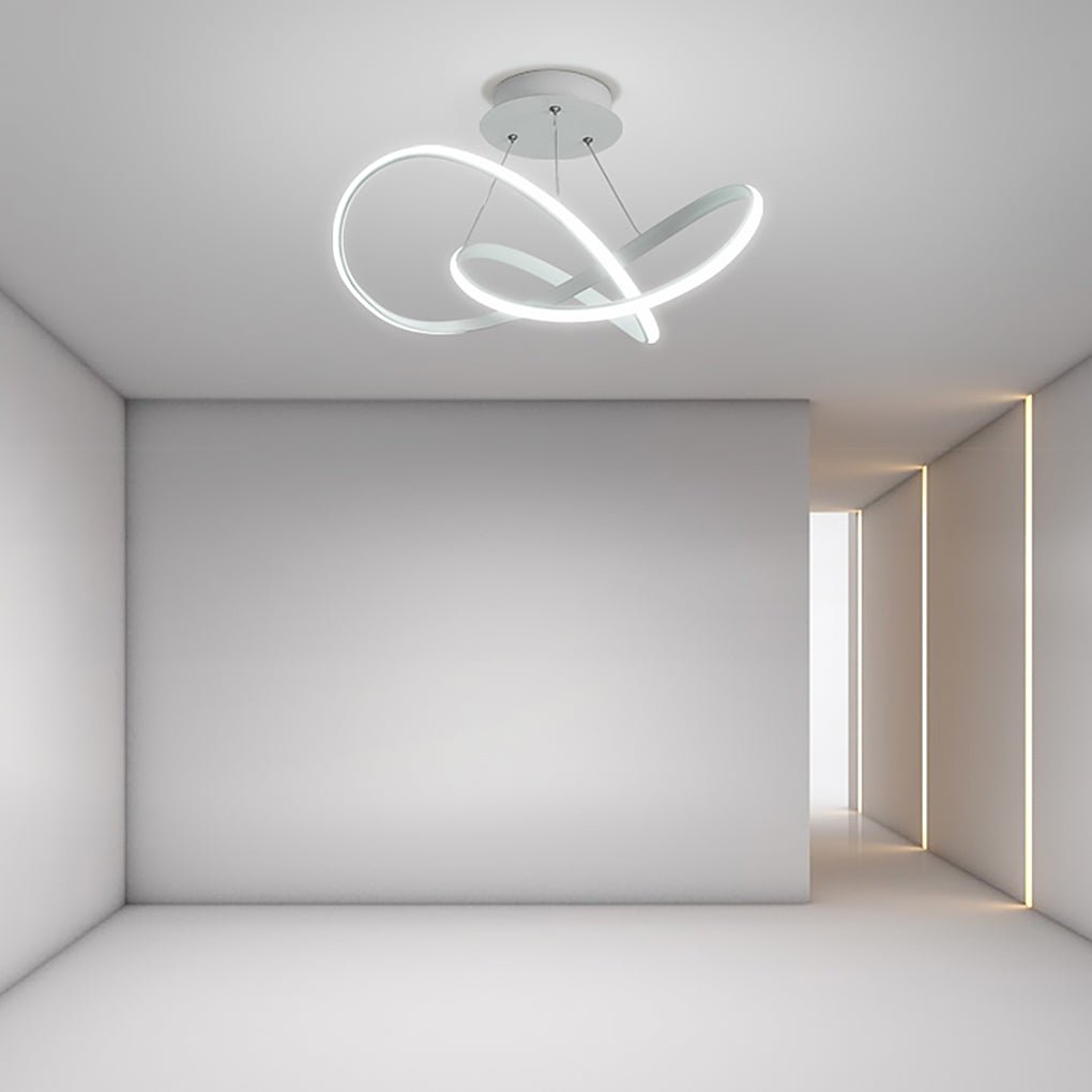 20'' LED Ribbon Modern Flush Mount Ceiling Lights for Living Room - Dazuma