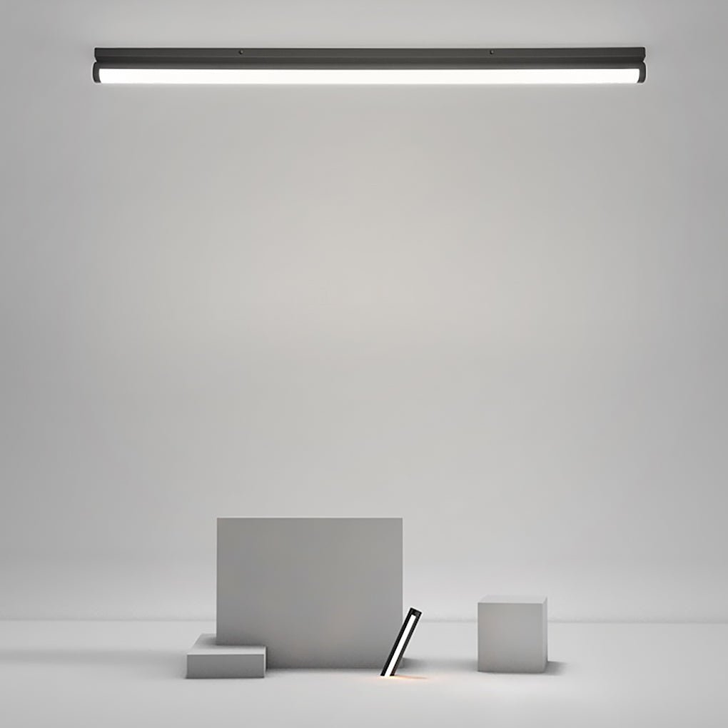 24'' 30'' Rectangular LED Modern Flush Mount Lighting White Black Ceiling Lights - Dazuma